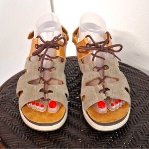 SAS Sedona Lace Up Womens Wedge Slingbacks Sandals Size
8.5 Sagebrush